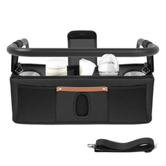 3 BUZZLETT Parent Console Attachment enables quick access to snacks and cups during strolls.