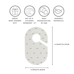 3 Sprouts closet dividers 6-9 month labels simplify daily dressing.