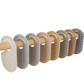 3 Sprouts baby closet dividers front view for quick outfit planning.