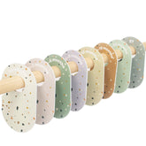 3 Sprouts baby closet dividers terrazzo front view help organize newborn outfits