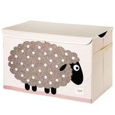 3 Sprouts large toy chest with lid and handles for easy organization.
