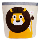 3 Sprouts lion toy storage basket front view showing spacious organizational solution for toys