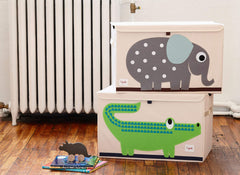 3 Sprouts toy chest with easy-clean fabric for quick wipe-down upkeep