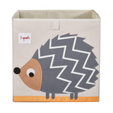 3 Sprouts Hedgehog toy storage cube front view highlights playful design for easy toy organization.