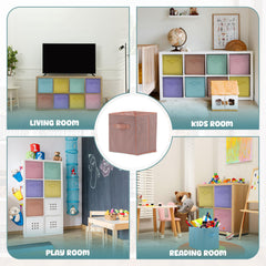 4E's Novelty baby blue storage cube in classroom setup for efficient organization