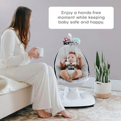 4moms MamaRoo Find Your Roo matches motions to baby cues
