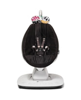 4moms MamaRoo black front view highlighting hands-free soothing for calm baby moments
