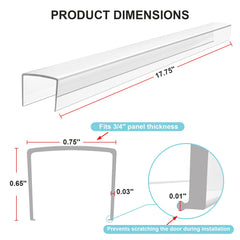 4our Kiddies drawer-front edge protector clear guards against scuffs during heavy use.