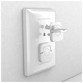 4our Kiddies outlet covers on front view provide discreet baby protection for outlets