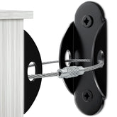 4our Kiddies wall anchors securing dresser to wall for enhanced child safety