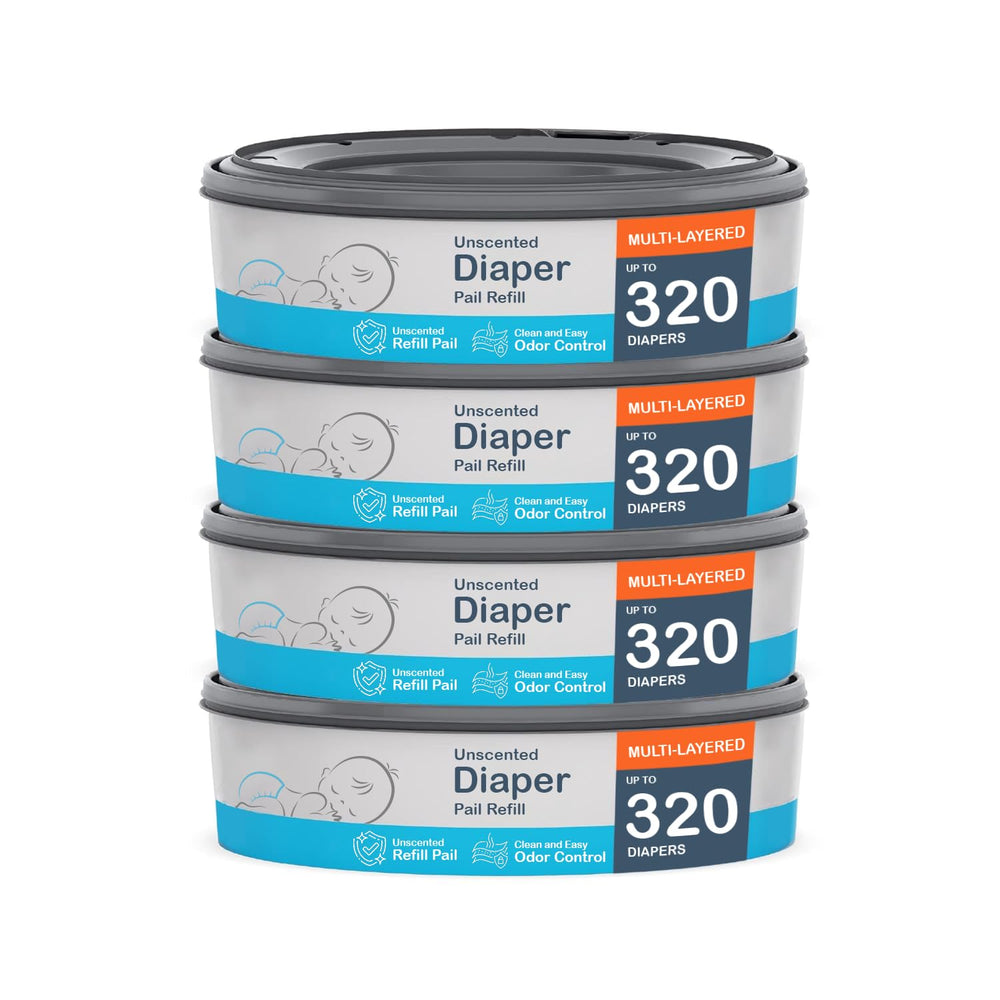 5-Star packaging demonstrates universal compatibility with Diaper Genie pails.