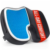 5 STARS UNITED memory foam seat cushion close-up shows firm support and contouring.
