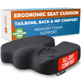 5 STARS UNITED seat cushion ergonomic-design supports posture during long work sessions