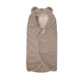 7AM Baby Car Seat Blanket with oval cutout for easy harness access and cozy warmth.