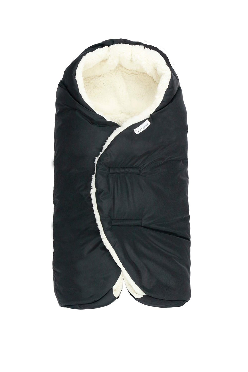 7 A.M. baby car seat blanket with soft micro-fleece lining provides cozy warmth
