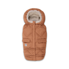7AM Enfant stroller blanket 212 hooded front view offers snug warmth for chilly strolls