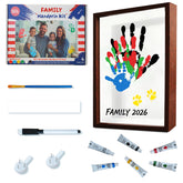 80S family handprint kit frame uses durable acrylic for lasting family memories.