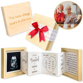 97 Decor grandparents baby announcement box front view; a compact memory keepsake.