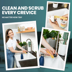 Linea Gear eco-friendly materials bamboo and coconut bristles for sustainable cleaning