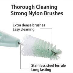 Simba Rotary Nipple Brush Pink dense bristles for scratch-free wash.