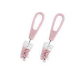 Simba Rotary Nipple Brush Pink close-up handle for precise cleaning.