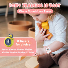 A ALPS kids watch with colorful LED lights attracts kids during reminders.