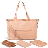 A + S Luxxe Baby Luxxe Diaper Tote front view for easy grab-and-go outings.