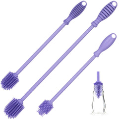 A-Brush long-handle bottle cleaner by A2S Protection reaches narrow openings for thorough cleaning.