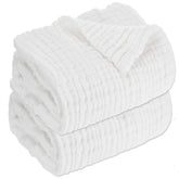 Aablexema baby muslin towel wraps newborn for warm, gentle drying after bath