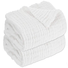 Aablexema baby muslin towel wraps newborn for warm, gentle drying after bath
