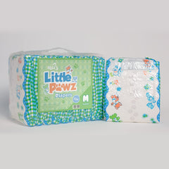 AB Universe Little Pawz diapers pack mid, compact storage for on-the-go use.