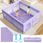 Abdtech baby playpen rectangular structure offers roomy, supervised play space