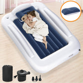 Abdtech inflatable toddler travel bed setup for quick, portable sleep option