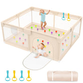 Abdtech Playpen apricot exterior assembly showing quick setup for safe play