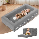 Abdtech portable toddler travel bed folded for compact travel convenience.