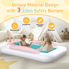 Abdtech toddler bed folded compactly for easy packing.