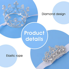 Abeillo baby girl crown wearer smiling for a princess-like look