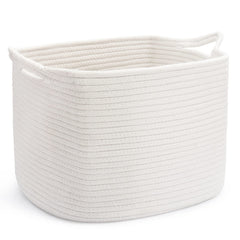 ABenkle cotton rope storage basket rectangle keeps closets organized