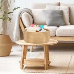 ABenkle mini desktop storage basket keeping pencils within reach