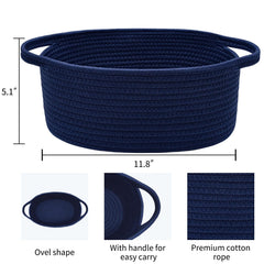 ABenkle rope basket in nursery scene keeps towels tidy and accessible