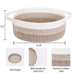 ABenkle rope-woven storage basket highlights durability and natural texture for home organization.