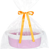 ABenkle small basket close-up showing natural cotton rope texture for stylish storage.