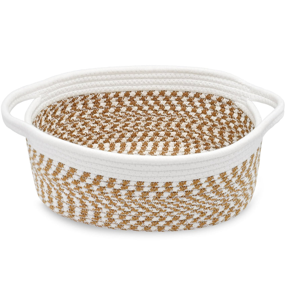 ABenkle small basket front view for tidy storage and decorative display