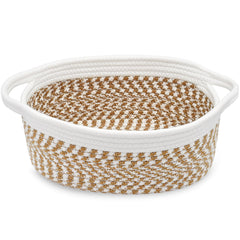 ABenkle small basket front view for tidy storage and decorative display