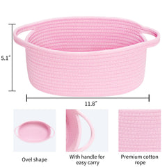 ABenkle Small Basket side view, versatile shelf organization