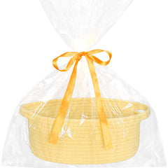 ABenkle small basket with gift bags and ribbons for gifting and display