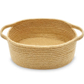 ABenkle small basket handles close-up showing durable rope weave for stylish storage