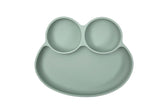 Abiie Octopod Frog suction plate close-up showing strong grip for mess-free meals.