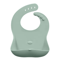 Abiie Ruby Wrapp Sage Green front pocket catch keeps meals tidy.