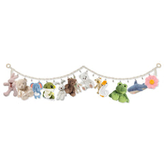 Abizarch Toy Hammock chain assembly demonstrates space-saving setup for tidy playrooms.